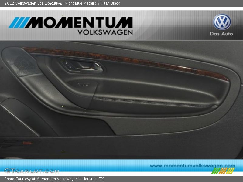Night Blue Metallic / Titan Black 2012 Volkswagen Eos Executive
