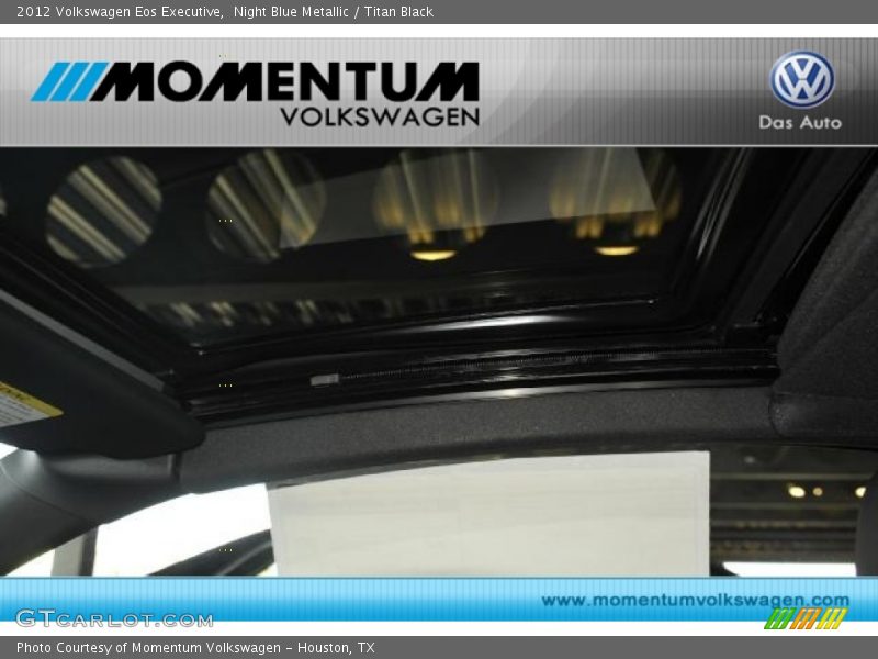 Night Blue Metallic / Titan Black 2012 Volkswagen Eos Executive