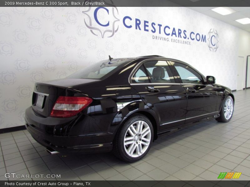 Black / Grey/Black 2009 Mercedes-Benz C 300 Sport