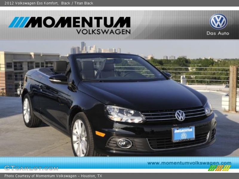 Black / Titan Black 2012 Volkswagen Eos Komfort
