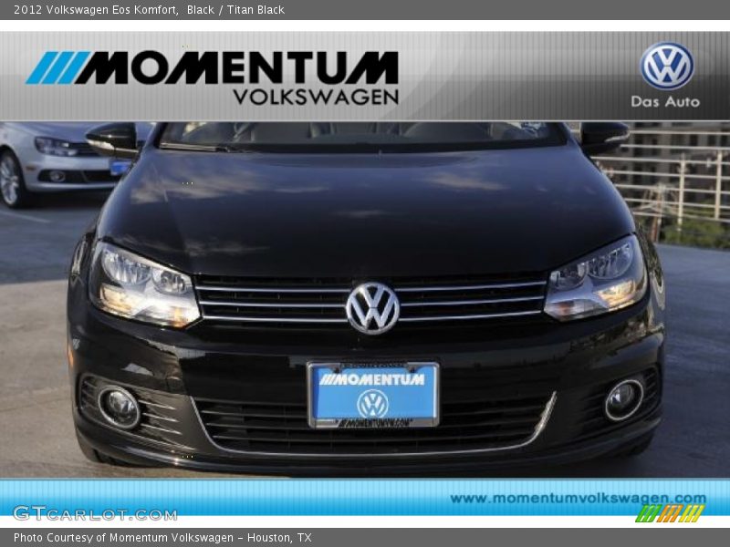 Black / Titan Black 2012 Volkswagen Eos Komfort