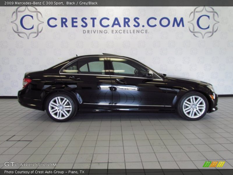 Black / Grey/Black 2009 Mercedes-Benz C 300 Sport