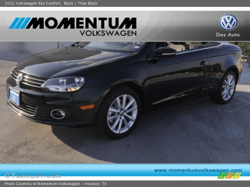 Black / Titan Black 2012 Volkswagen Eos Komfort