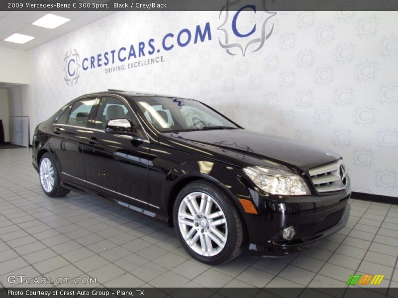 Black / Grey/Black 2009 Mercedes-Benz C 300 Sport