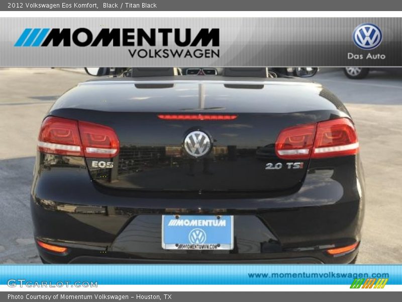 Black / Titan Black 2012 Volkswagen Eos Komfort