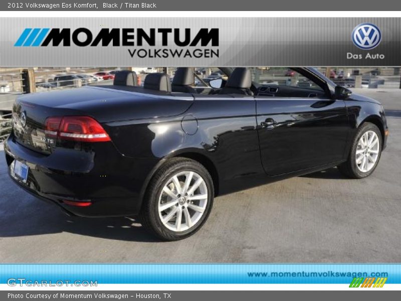 Black / Titan Black 2012 Volkswagen Eos Komfort