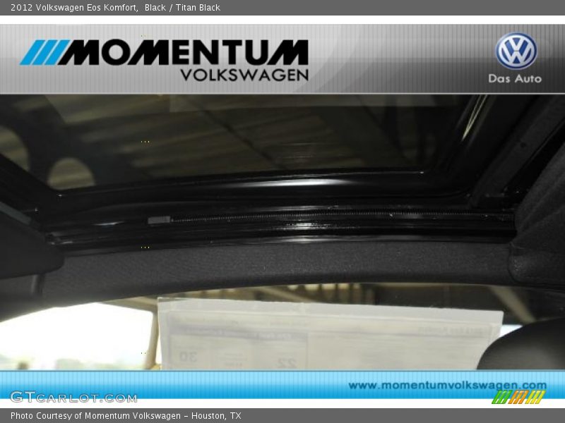 Black / Titan Black 2012 Volkswagen Eos Komfort