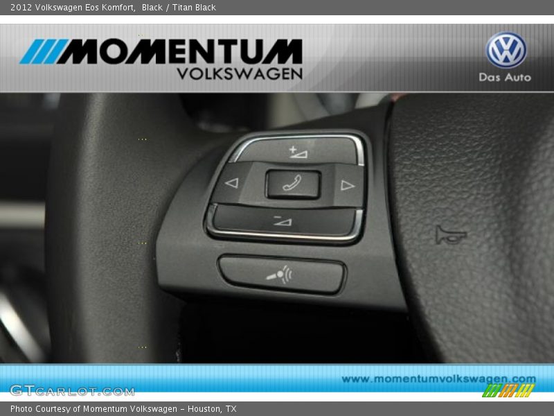 Black / Titan Black 2012 Volkswagen Eos Komfort
