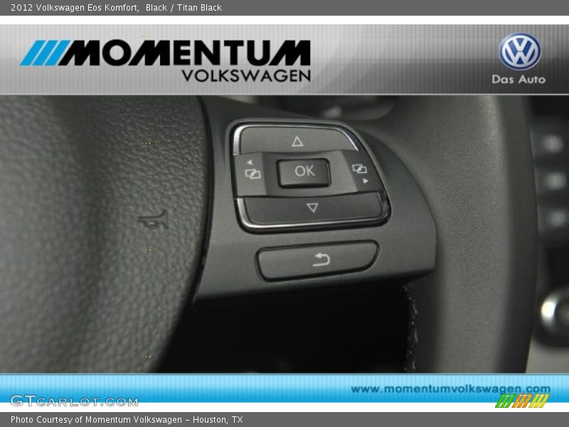 Black / Titan Black 2012 Volkswagen Eos Komfort