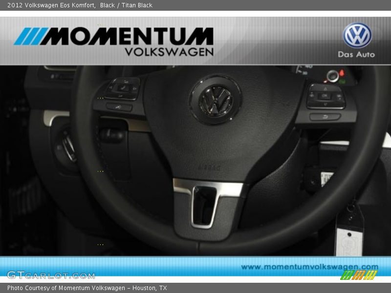 Black / Titan Black 2012 Volkswagen Eos Komfort