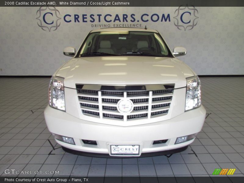 White Diamond / Cocoa/Light Cashmere 2008 Cadillac Escalade AWD