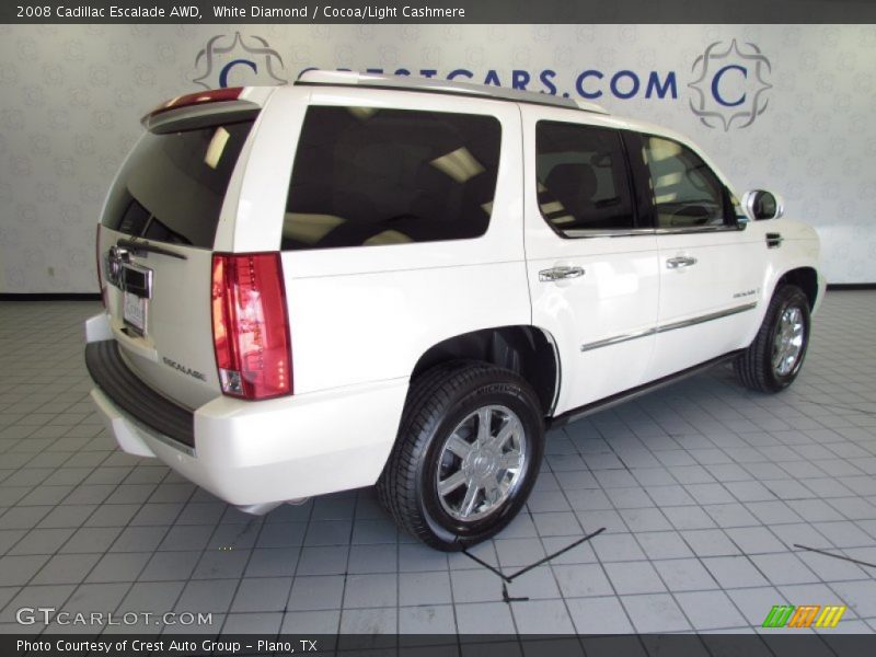 White Diamond / Cocoa/Light Cashmere 2008 Cadillac Escalade AWD