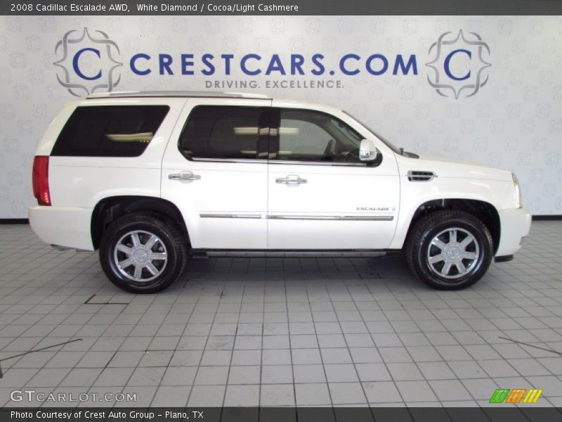 White Diamond / Cocoa/Light Cashmere 2008 Cadillac Escalade AWD