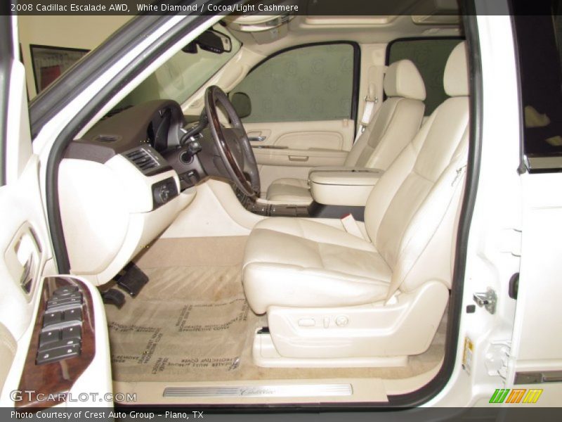 White Diamond / Cocoa/Light Cashmere 2008 Cadillac Escalade AWD