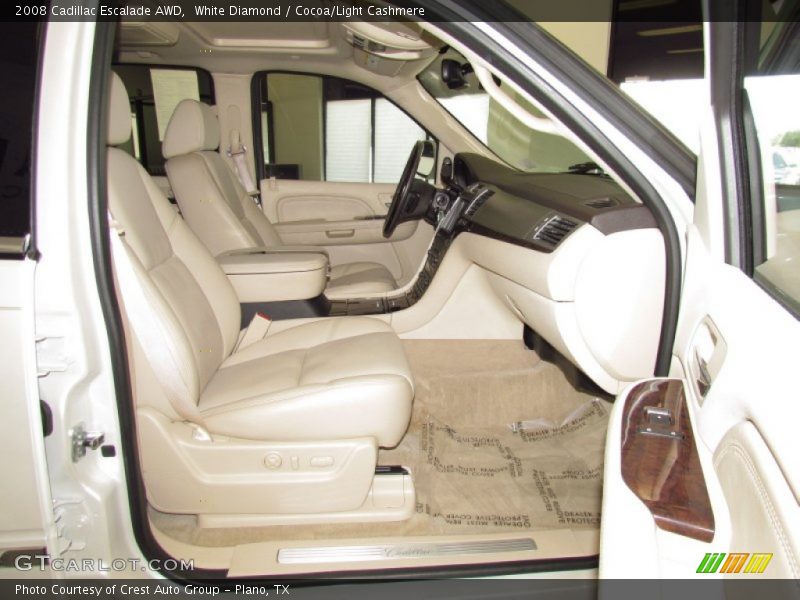 White Diamond / Cocoa/Light Cashmere 2008 Cadillac Escalade AWD