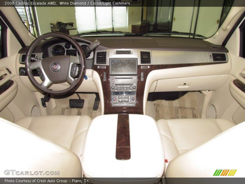 White Diamond / Cocoa/Light Cashmere 2008 Cadillac Escalade AWD