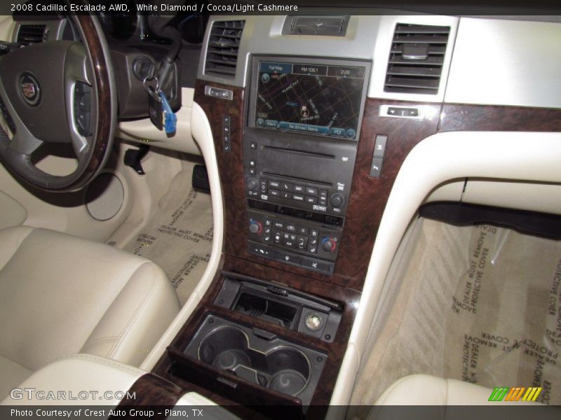 White Diamond / Cocoa/Light Cashmere 2008 Cadillac Escalade AWD