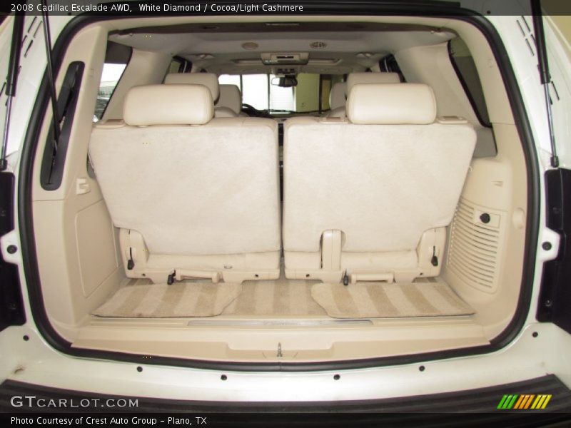 White Diamond / Cocoa/Light Cashmere 2008 Cadillac Escalade AWD