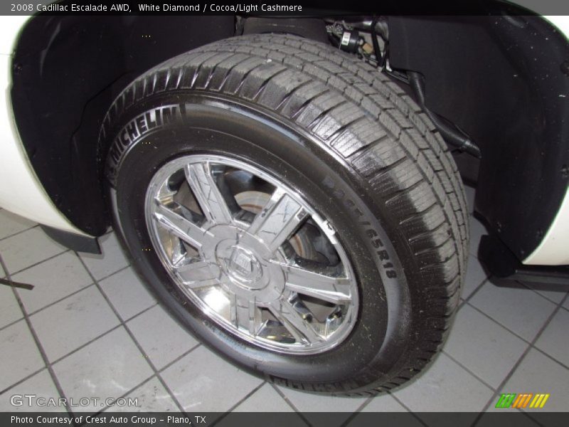 White Diamond / Cocoa/Light Cashmere 2008 Cadillac Escalade AWD