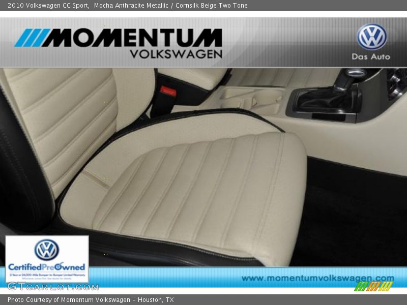 Mocha Anthracite Metallic / Cornsilk Beige Two Tone 2010 Volkswagen CC Sport