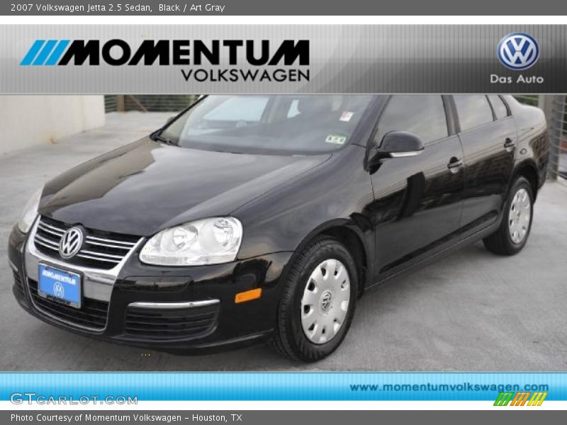 Black / Art Gray 2007 Volkswagen Jetta 2.5 Sedan