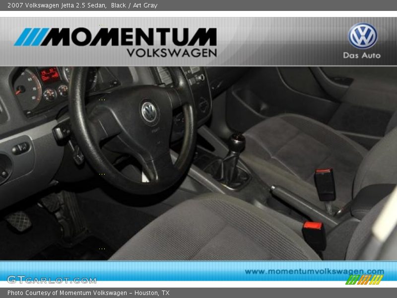 Black / Art Gray 2007 Volkswagen Jetta 2.5 Sedan