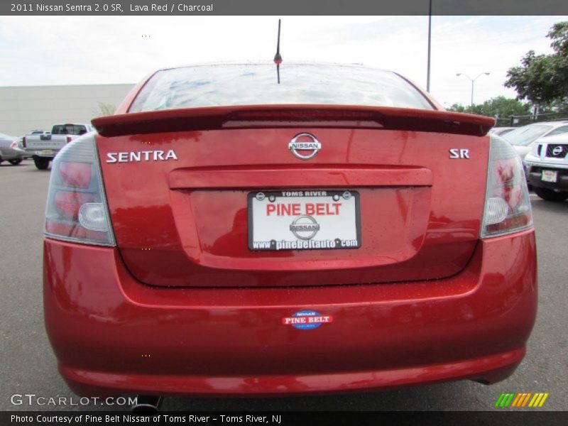 Lava Red / Charcoal 2011 Nissan Sentra 2.0 SR