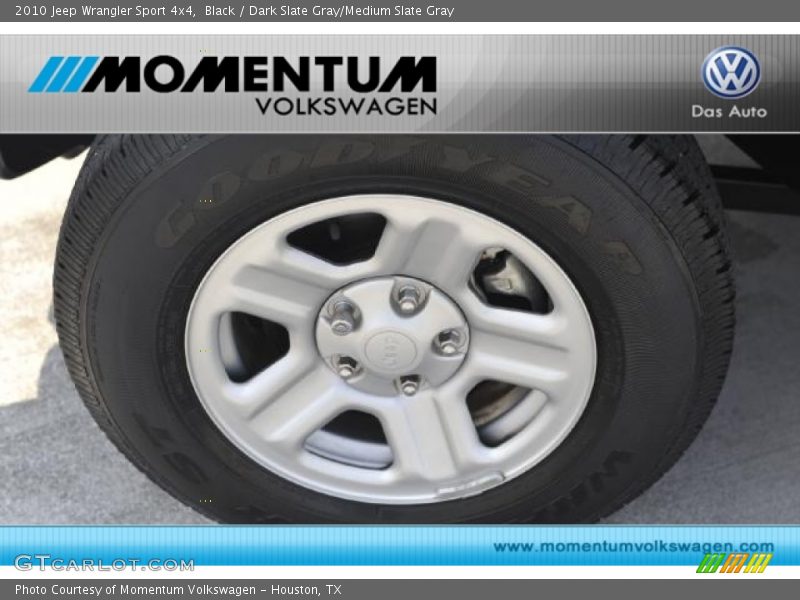 Black / Dark Slate Gray/Medium Slate Gray 2010 Jeep Wrangler Sport 4x4