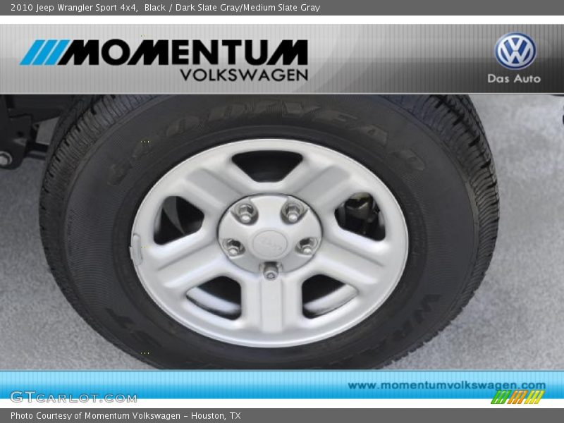 Black / Dark Slate Gray/Medium Slate Gray 2010 Jeep Wrangler Sport 4x4