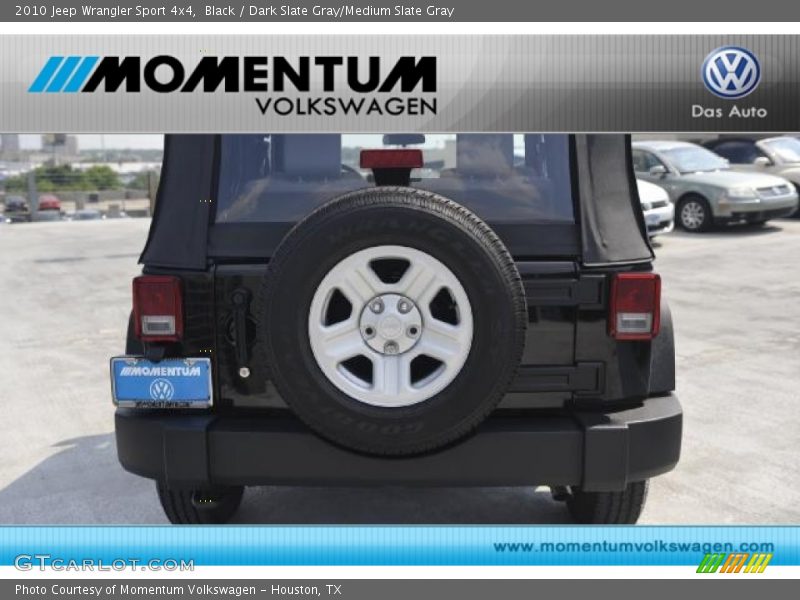 Black / Dark Slate Gray/Medium Slate Gray 2010 Jeep Wrangler Sport 4x4