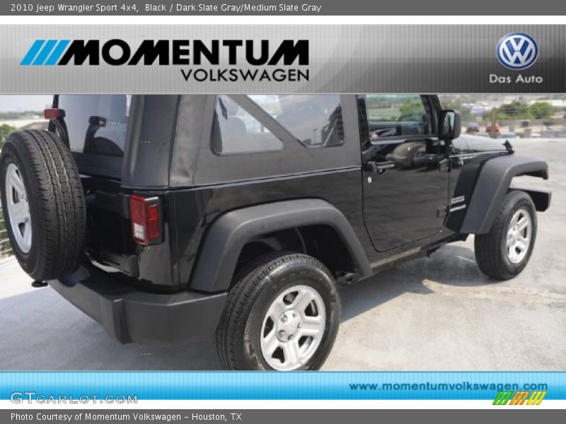 Black / Dark Slate Gray/Medium Slate Gray 2010 Jeep Wrangler Sport 4x4