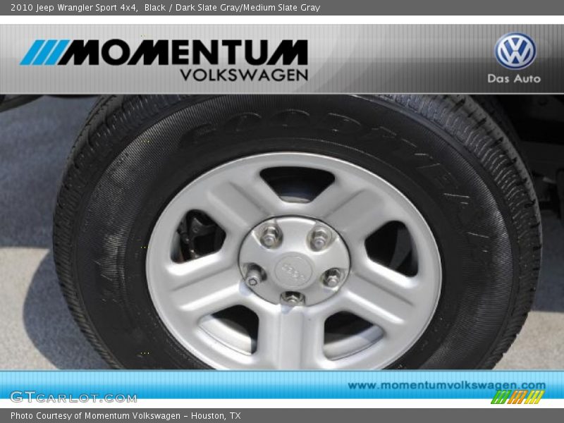 Black / Dark Slate Gray/Medium Slate Gray 2010 Jeep Wrangler Sport 4x4