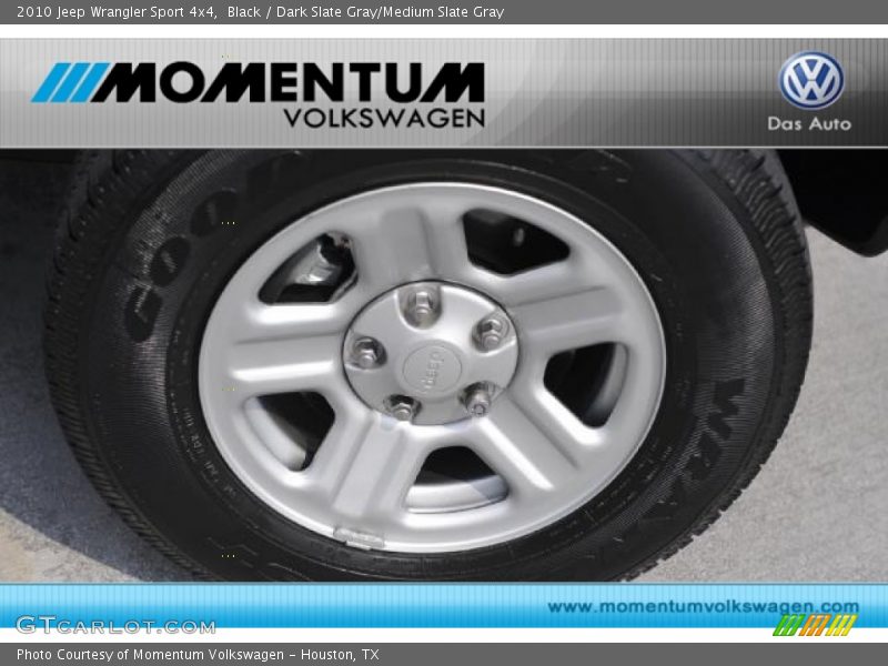 Black / Dark Slate Gray/Medium Slate Gray 2010 Jeep Wrangler Sport 4x4