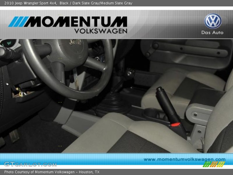 Black / Dark Slate Gray/Medium Slate Gray 2010 Jeep Wrangler Sport 4x4