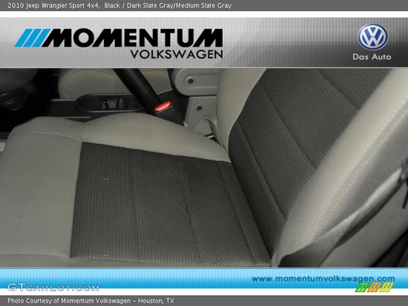 Black / Dark Slate Gray/Medium Slate Gray 2010 Jeep Wrangler Sport 4x4