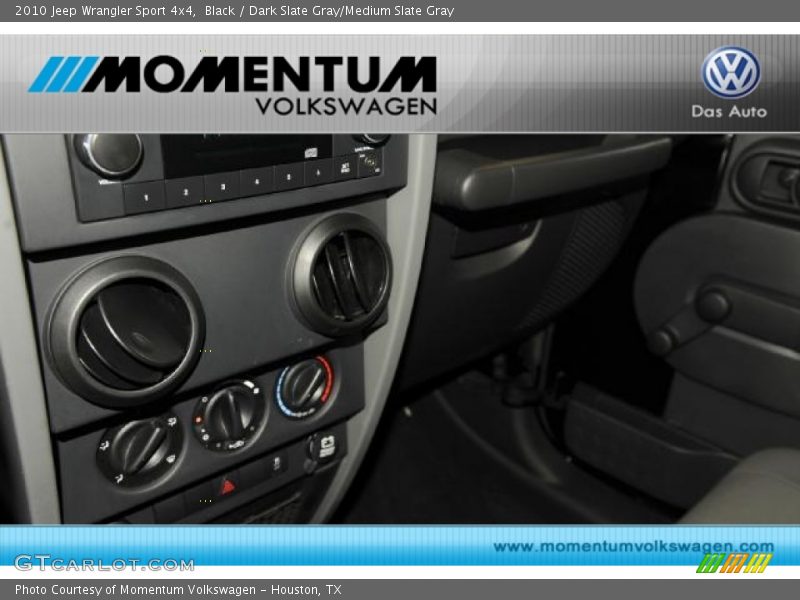Black / Dark Slate Gray/Medium Slate Gray 2010 Jeep Wrangler Sport 4x4