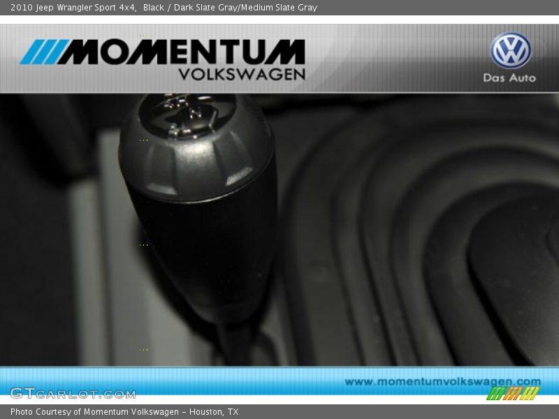 Black / Dark Slate Gray/Medium Slate Gray 2010 Jeep Wrangler Sport 4x4