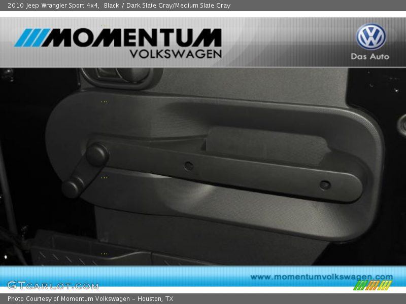 Black / Dark Slate Gray/Medium Slate Gray 2010 Jeep Wrangler Sport 4x4