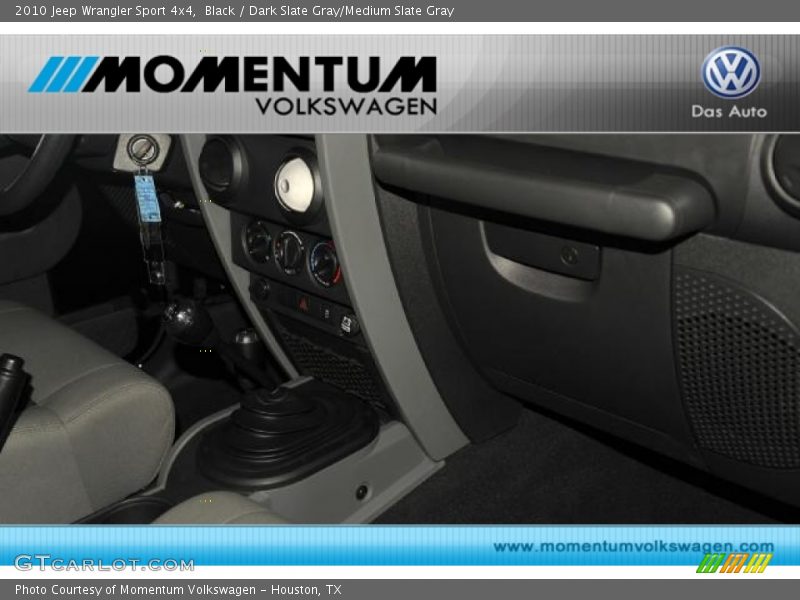 Black / Dark Slate Gray/Medium Slate Gray 2010 Jeep Wrangler Sport 4x4