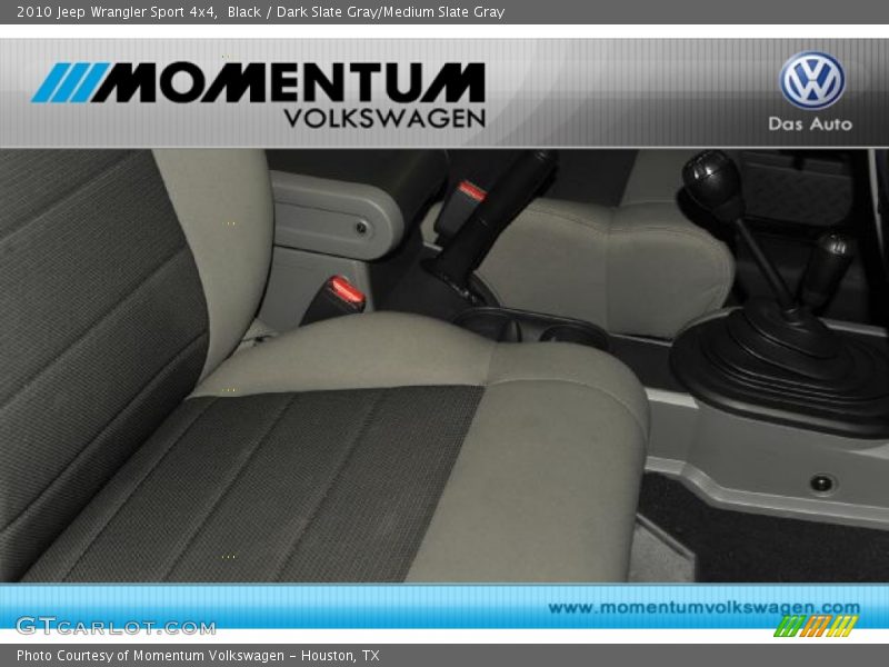 Black / Dark Slate Gray/Medium Slate Gray 2010 Jeep Wrangler Sport 4x4