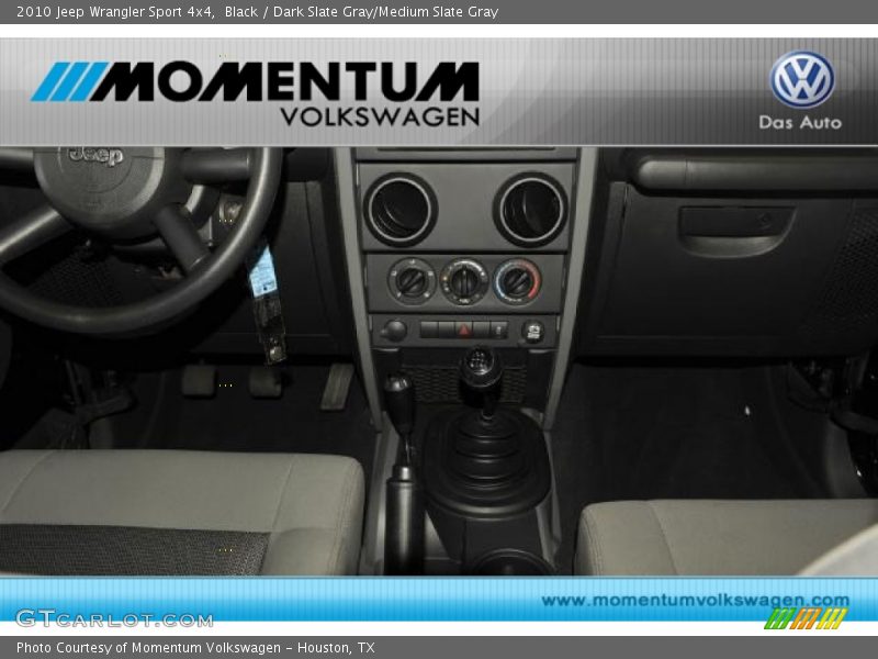 Black / Dark Slate Gray/Medium Slate Gray 2010 Jeep Wrangler Sport 4x4