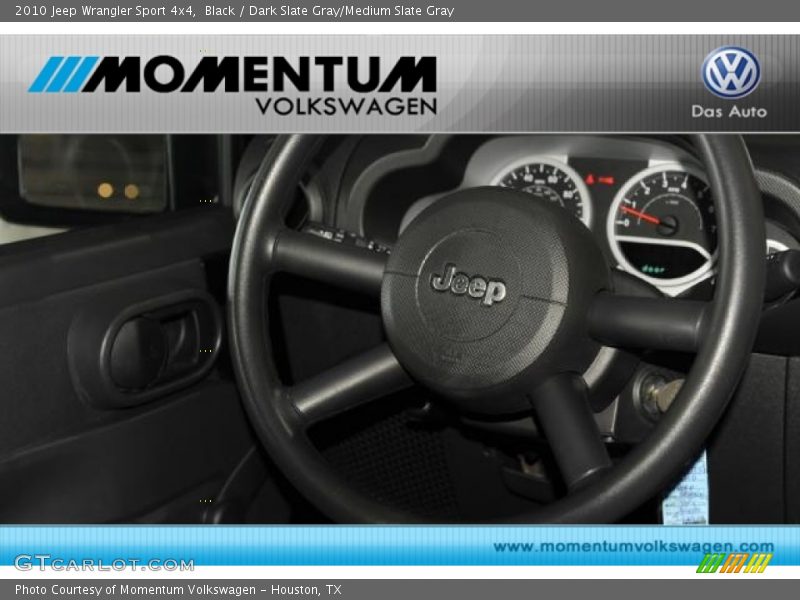 Black / Dark Slate Gray/Medium Slate Gray 2010 Jeep Wrangler Sport 4x4