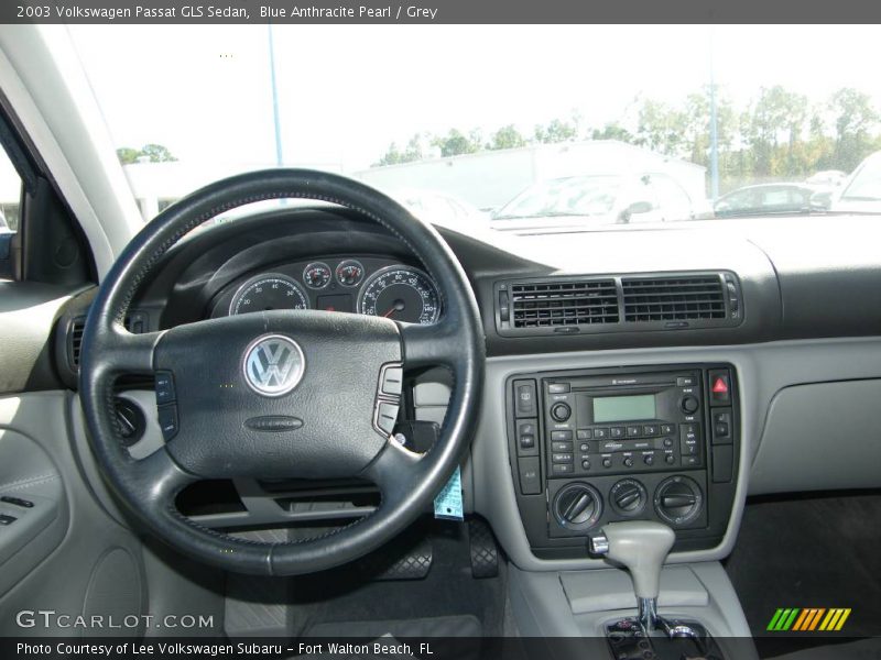 Blue Anthracite Pearl / Grey 2003 Volkswagen Passat GLS Sedan
