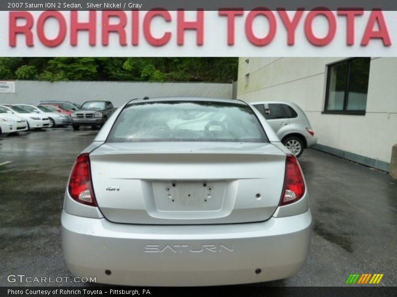 Silver Nickel / Gray 2007 Saturn ION 2 Sedan