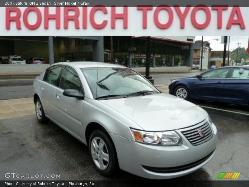 Silver Nickel / Gray 2007 Saturn ION 2 Sedan