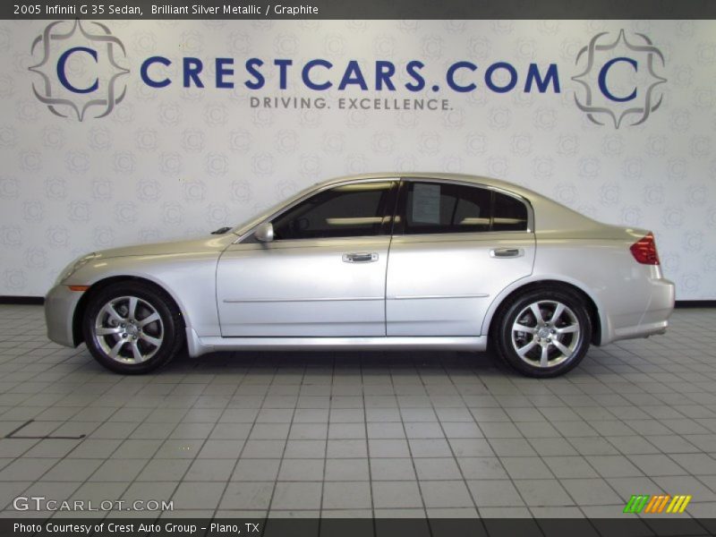 Brilliant Silver Metallic / Graphite 2005 Infiniti G 35 Sedan