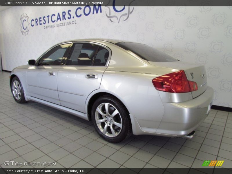 Brilliant Silver Metallic / Graphite 2005 Infiniti G 35 Sedan