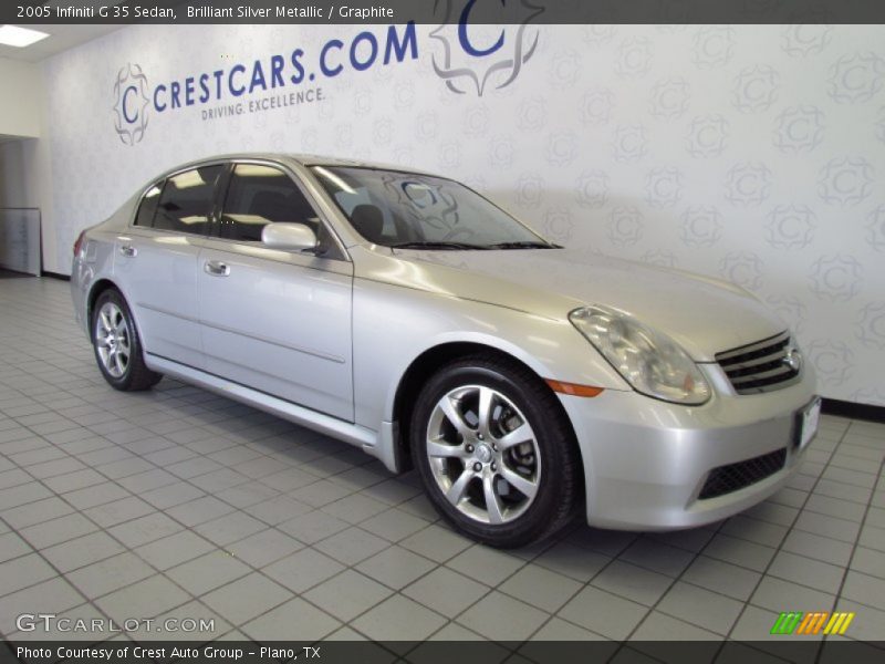 Brilliant Silver Metallic / Graphite 2005 Infiniti G 35 Sedan