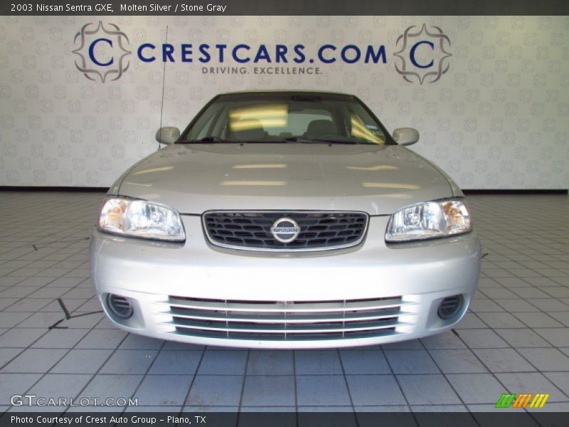 Molten Silver / Stone Gray 2003 Nissan Sentra GXE