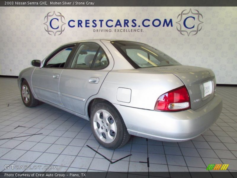 Molten Silver / Stone Gray 2003 Nissan Sentra GXE